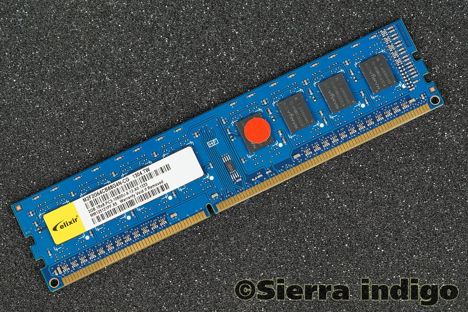M2F2G64CB88G4N-CG Elixir 2GB 1Rx8 PC3-10600U-9-12-A0 Memory RAM DDR3-1333MHz - Image 1 of 1