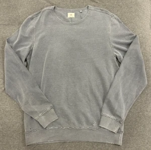 Herren AG Jeans Adriano Goldschmied Pullover grau Rundhalsausschnitt Sweatshirt Gr. Medium neu mit Etikett - Bild 1 von 3