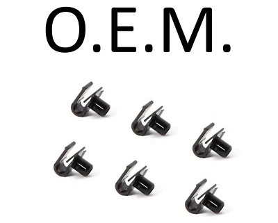 原始设备制造商 6 件套前保险杠 AMG 网格格格栅扣夹适用于梅赛德斯 0029885181 — 第 1/4 张图片