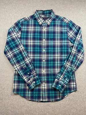 American Eagle Outfitters Shirt Mens Small Blue Plaid Cowboy Rodeo Preppy - Image 1 of 4