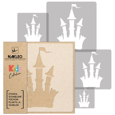 5 x Reusable Plastic Stencils 34x34cm w. 9x9cm nursery lock - Image 1 of 3