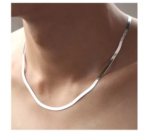 Sterling Silver Snake Necklace - Picture 1 of 3
