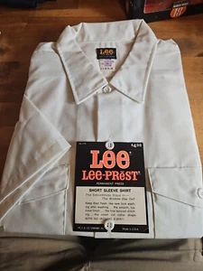 VINTAGE WORK WEAR 1970s WHITE LEE PERMANENT PRESS SHORT SLEEVE WORK SHIRT... - Picture 1 of 3