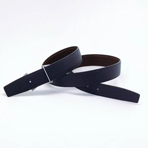 Handmade 32mm Reversible leather belt size 90, 95,100 Free economy shipping - Picture 1 of 3