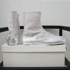 Maison Margiela Tabi Boots Shoes Men EU 41 White Silver With Box Rare Genuine