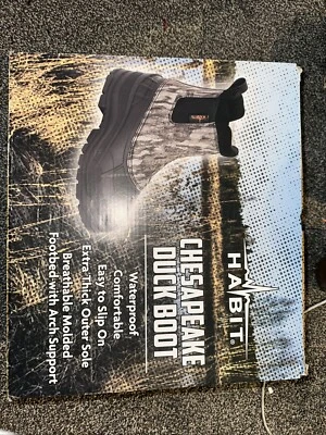 Habit Men's Camo 7" Chesapeake Waterproof Duck Boot Size 9 NEW IN BOX - Image 1 of 4