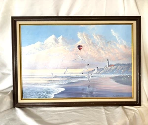 Artist Signed Print August Holland ASMA”From Sea to Shining Sea” Lighthouse - Picture 1 of 16