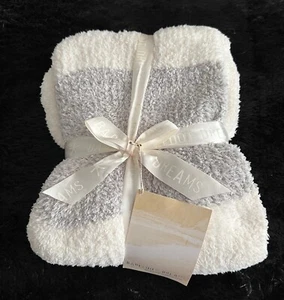 New Barefoot Dreams ~ Super Soft Blanket ~ 45" x 60" Heathered Stripe Free Ship - Picture 1 of 5