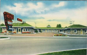 Front Royal Motel Front Royal VA Virginia neon artist rendering postcard G591 - Picture 1 of 2