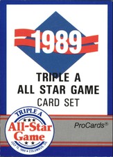 1989 Triple A All-Stars ProCards #AAA1 Checklist