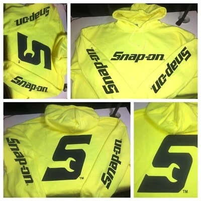 (Verde Seguridad) Herramienta Mecánica Coche Carreras SUDADERA CON CAPUCHA Valla Publicitaria Foto 1 de 4