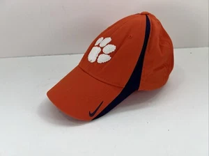 Clemson Tigers Nike Cap Hat Orange /White Paw Swoosh Logo Med/Lrg - Picture 1 of 5
