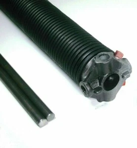 218 x 2" Wire Torsion Spring Left 2 Winding Bar Garage Door Overhead .218 22-26" - Picture 1 of 4