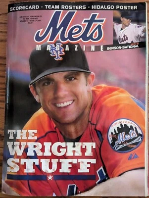 NY Mets Magazine - ScoreCard, Roster 2004 - David Wright On The Cover - Image 1 of 4