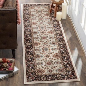 Cream / Navy Safavieh Traditional Lyndhurst Runner 2'-3" X 12' - Picture 1 of 2