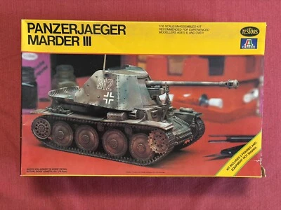 Kit de plástico 1:35 bolsa interior sellada Panzerjager Marder III Testors/Italeri 815 Foto 1 de 4