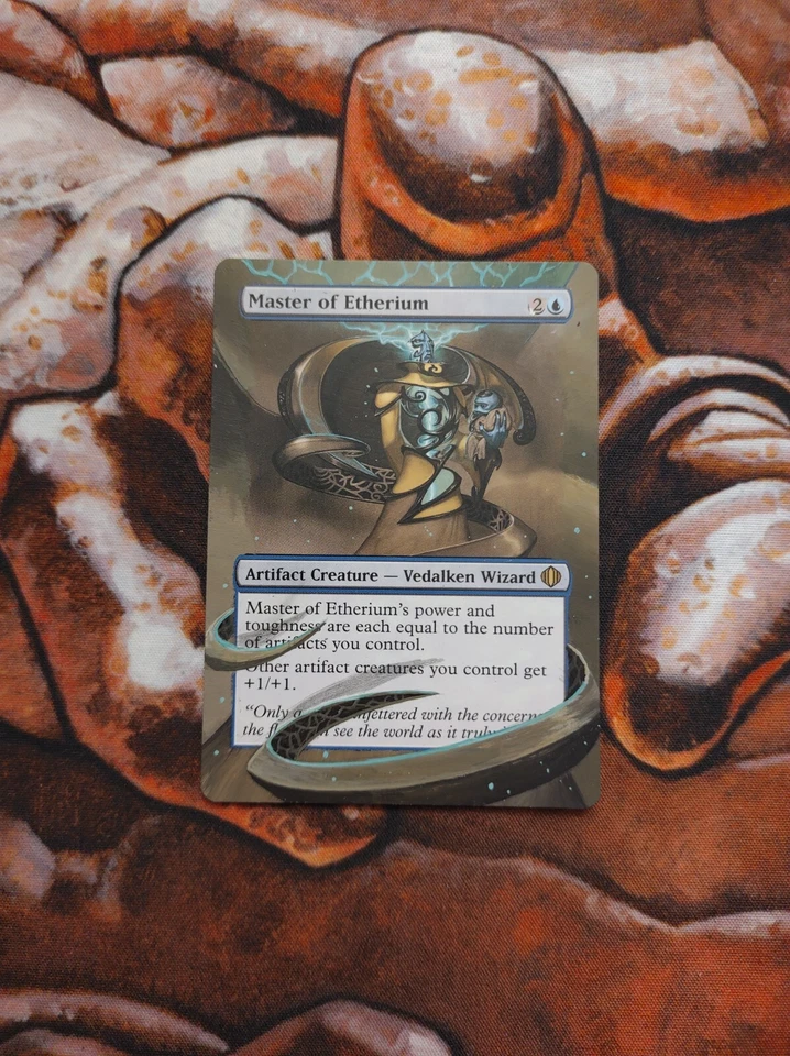 Magic the Gathering Master of Etherium #1 Hand Painted Unique Custom MTG Alter - Image 1 of 1
