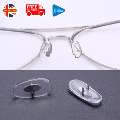 Clip On Crimp-On Nose Pads Compatible Ray-Ban RB Aviator Glasses Sunglasses