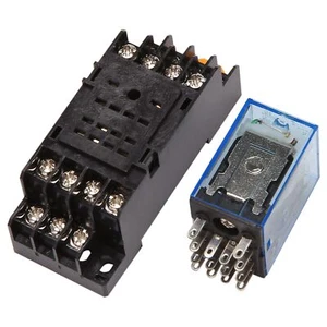 HH54P DC 12V Coil 4PDT 14 Pins Electromagnetic Relay DYF14A Base P1Z24955 - Picture 1 of 8