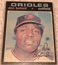 1971 Topps #29 Don Buford Baltimore Orioles Outfield