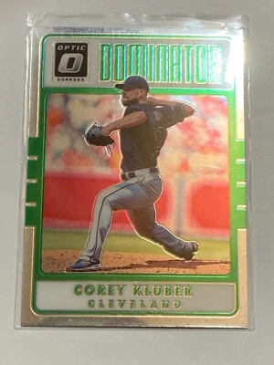 ⚾ 2017 Panini Donruss Optic Dominators Insert #D9 Corey KLUBER ⚾ - Image 1 of 2