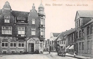 795479) AK Rathaus mit Weserstrasse Hess. Oldendorf  - Bild 1 von 1