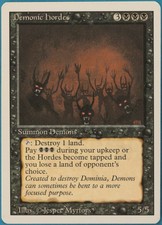 Demonic Hordes Revised NM Black Rare MAGIC GATHERING CARD (ID# 215322) ABUGames