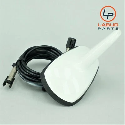 W209 C209 03-09 Mercedes CLK Class Roof Shark Fin Radio Antenna White K868 - Image 1 of 4