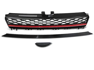 Griglia Grill GRVW11 VW GOLF VII 2012 2013 2014 2015 2016 2017 GTI STYLE Rosso - Bild 1 von 1