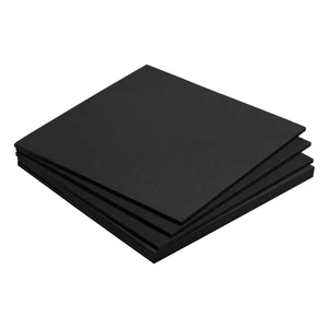 Hojas de espuma de EVA negras 9,8 pulgadas x 9,8 pulgadas 5 mm de espesor hojas de espuma artesanal paquete de 6 - Imagen 1 de 6