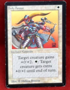 Mono White Enchantment Holy Armor Beta Block Magic: The Gathering TCG 7556 - Picture 1 of 1