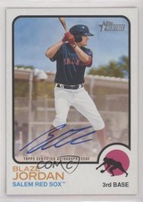 2022 Topps Heritage Minor League Edition Image Variation /50 Blaze Jordan Auto