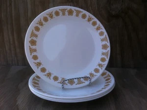 Corelle Butterfly Gold Geschirr Mittelgroß Mittagessen Teller 4er Set - Bild 1 von 5