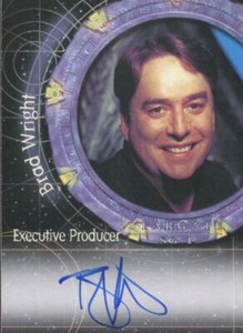 Stargate SG-1 Season Six Executive Producer Brad Wright Autograph Card A40