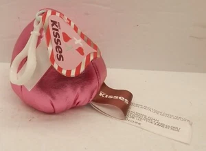 Hershey's Kisses ROSA Pequeño Beso de Peluche con Clip de Mochila - Imagen 1 de 2