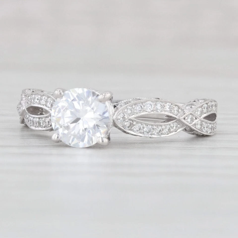 Nuevo Anillo de Compromiso Tacori 0.20ctw Diamante Semi Montaje Oro Blanco 18k Talla 6.5 Foto 1 de 4