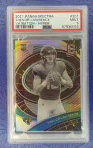 2021 Spectra - Variation Hyper/75 - #201 Trevor Lawrence Rookie RC PSA 9 neuwertig - Bild 1 von 2
