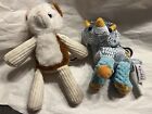 Lot Of 2 Scentsy Buddy Clips - Dinosaur And Cat (?)