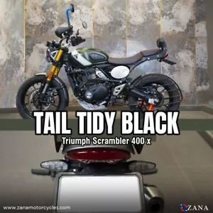 Black Tail Tidy for TRIUMPH SCRAMBLER 400X - Picture 1 of 4