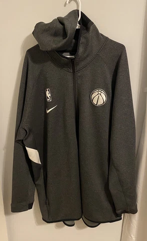 Nike Washington Wizards Dri-Fit Full Zip Gray Hoodie The District 3XL EUC Cover