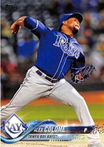 2018 Topps #332 Alex Colome NM Near Mint Rays