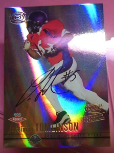 2001 Ladainian Tomlinson Pacific Dynagon RC Auto Rookie SP 078/199 Card #108 HOF - Picture 1 of 10