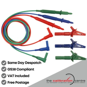 Cables de prueba sin fusible de repuesto Megger MFT1710 1711 MFT 1720 1721 1730 1731 1741 - Imagen 1 de 9