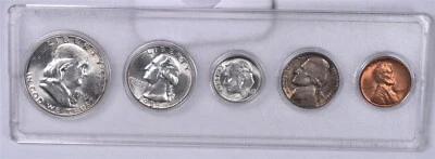 1955-P Uncirculated 5 Coin Silver Set  - Image 1 of 2