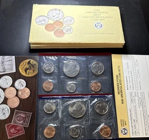 Lot Of 3-1990 U.S. Mint Set 12 Coins P & D Uncirculated Government Packaging OGP - Picture 1 of 8