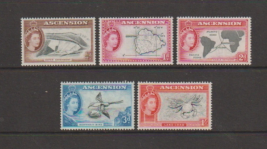 ASCENSION  ISLANDS   1956     Collection of  Various  Stamps     MINT - Image 1 of 1