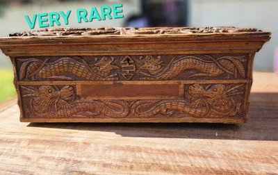 Mesa/escritorio antiguo chino plegable de madera del siglo XIX Foto 1 de 4