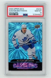 Auston Matthews 2020-21 Upper Deck Series 1 Dazzlers #DZ42 PSA 10 LOW POP Leafs - Picture 1 of 2