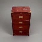 Mobiletto stile marina in mogano mobile cassettiera in rosso mogano 