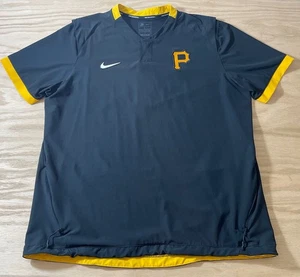 Men’s Nike Pittsburgh Pirates Short Sleeve Windbreaker Jacket Size Adult Large - Picture 1 of 18